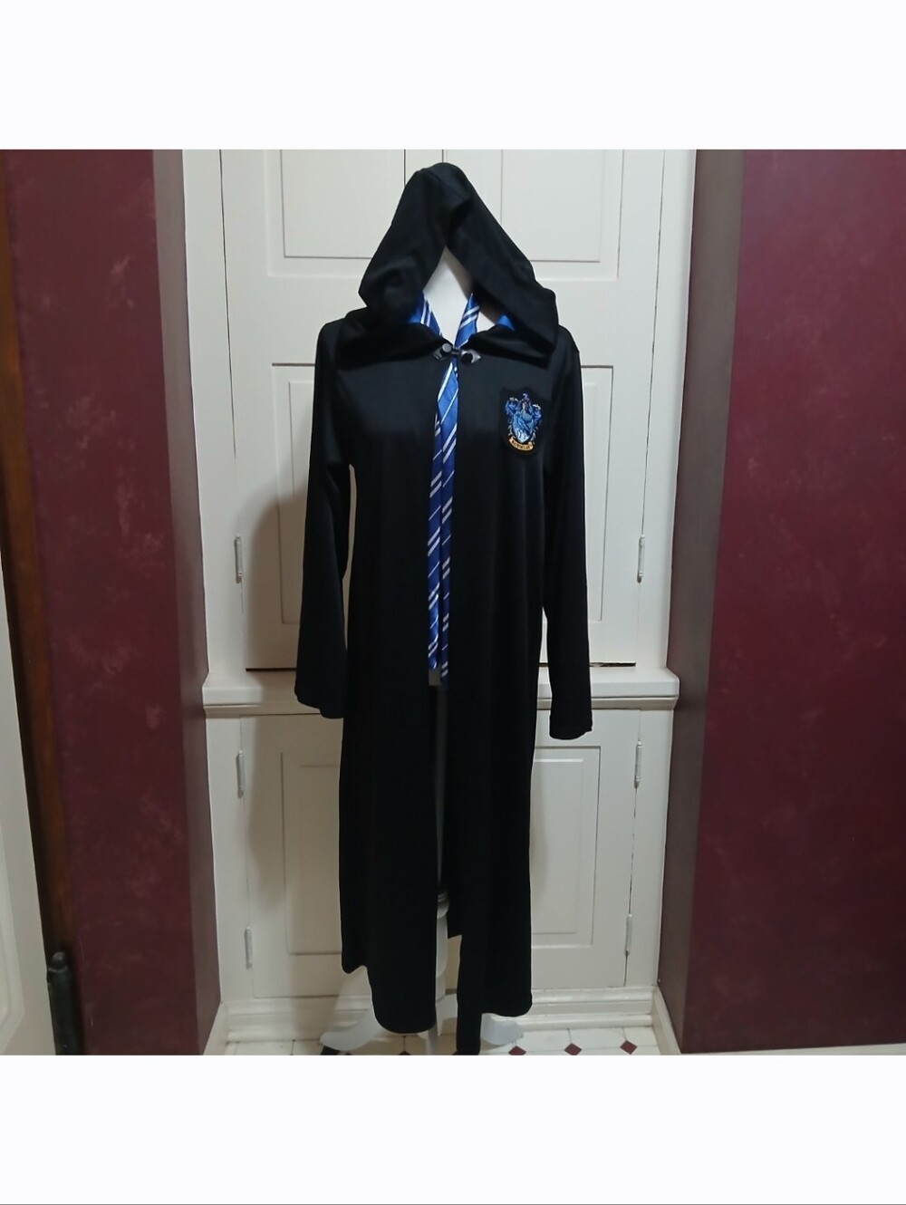 Wizarding World Harry Potter Ravenclaw Cloak Robe Adult Unisex Size S With Tie
